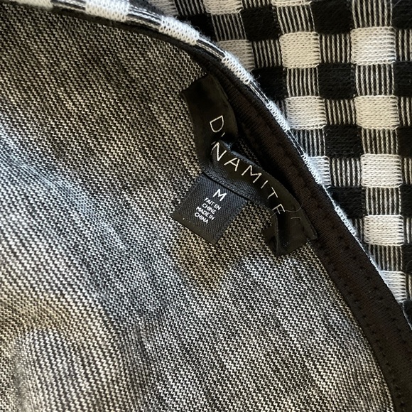 Dynamite black and white gingham snap closure bodysuit - Picture 9 of 9